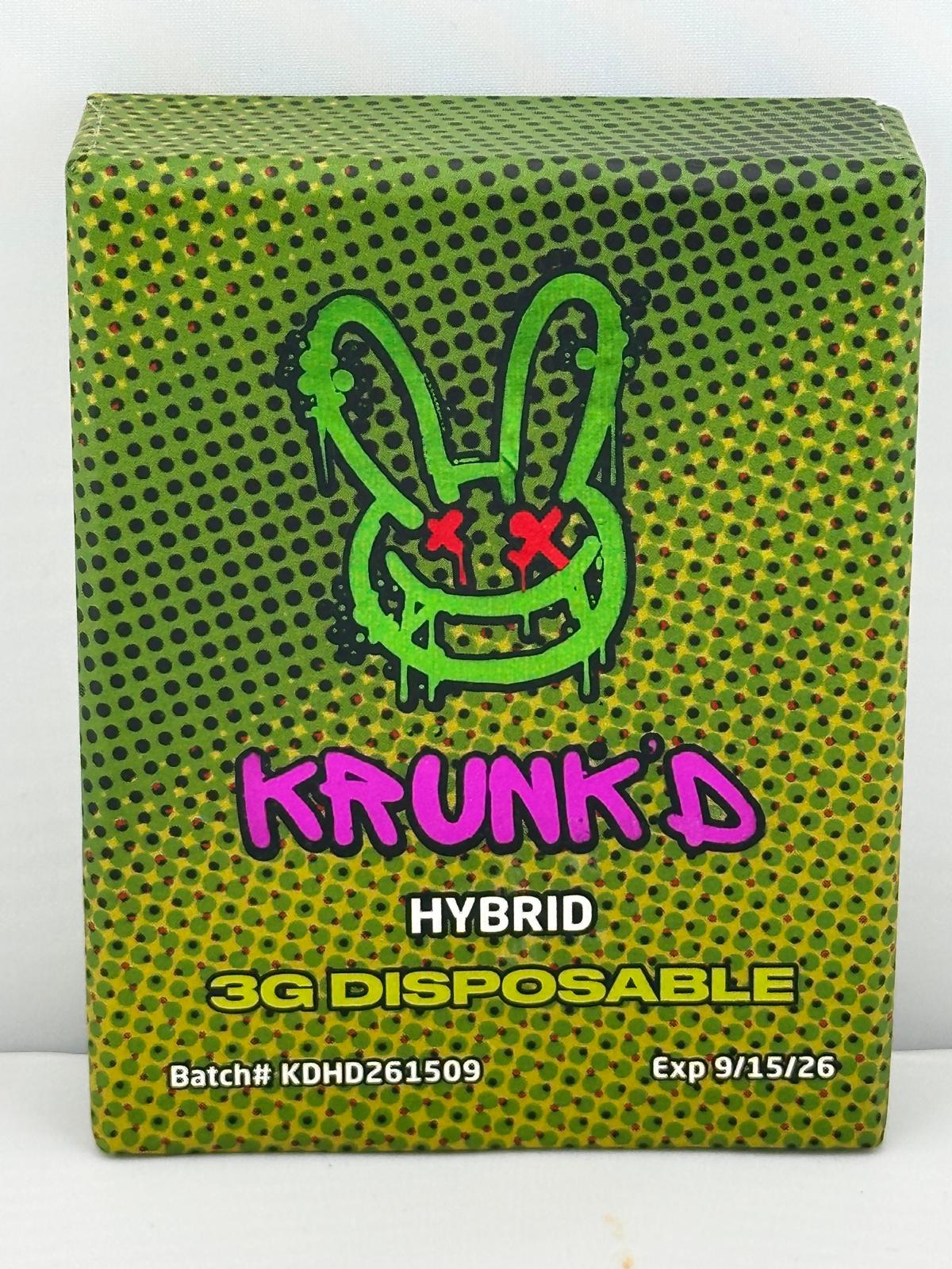 Krunk 'D 3G Disposables | Hybrid